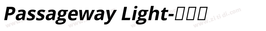 Passageway Light字体转换